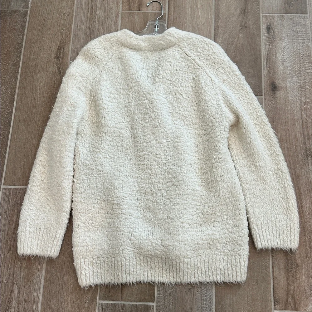 Vince Cozy Cream Button-Front Bouclé Cardigan